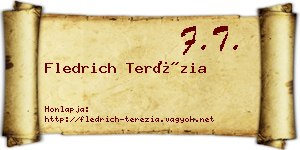 Fledrich Terézia névjegykártya