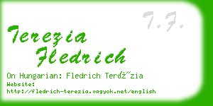 terezia fledrich business card